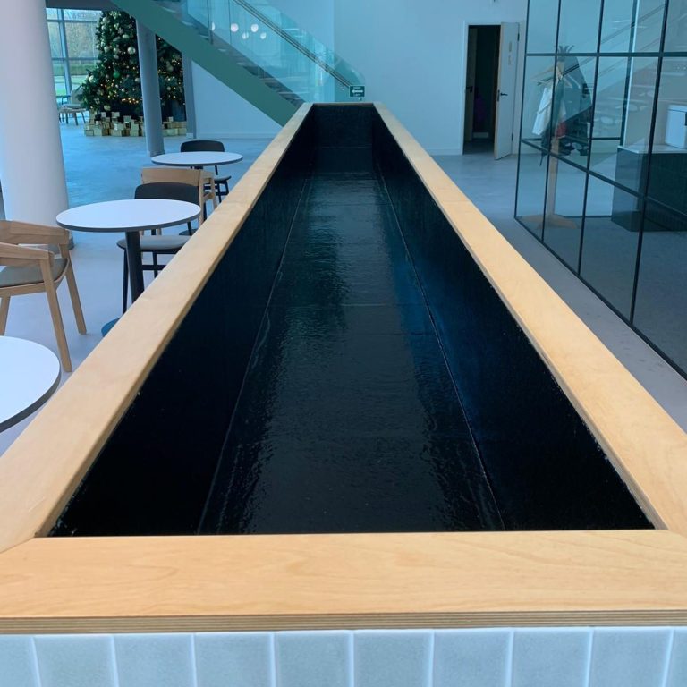 Planter liner installed by Planter Protect